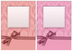 Damask Card Fronts