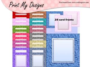 5x5 Card Fronts Set 3