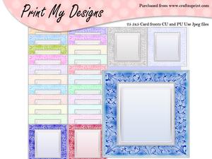 5x5 Card Fronts Set 12