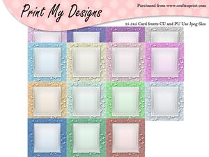 5x5 Card Fronts Set 19