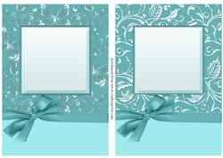 Luxurious A5 Floral & Butterfly Card Fronts with Bow