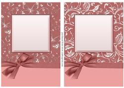 Luxurious A5 Floral & Butterfly Card Fronts with Bow