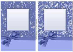 Luxurious A5 Floral & Butterfly Card Fronts with Bow