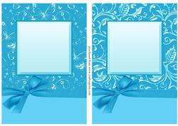 Luxurious A5 Card Fronts with Bow