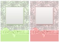 Deluxe A5 Floral Card Fronts with Bow