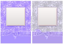 Deluxe A5 Floral Card Fronts with Bow