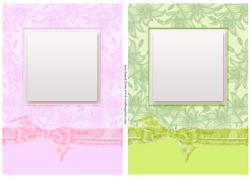 Deluxe A5 Floral Card Fronts with Bow