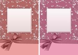 Luxurious A5 Card Fronts with Bow