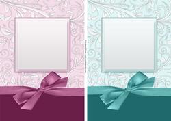 Deluxe A5 Floral Card Fronts with Bow