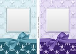 Victorian Style Background Card Front