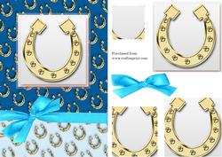Horse Shoe Pyramage Card