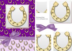 Horse Shoe Pyramage Card