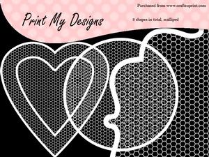 Tulle Lace Shapes Cu & Pu Ok