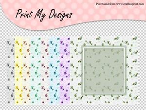 Floral 5x5 Country Style Paper Frames