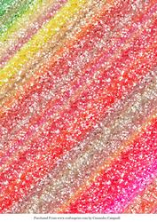 Rainbow Glitter A4 Background