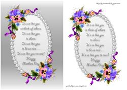 Mothers Day Pansies Card Front
