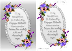 Mothers Day Pansies Card Front