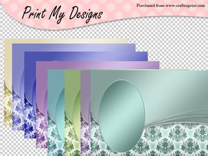 Cu A5 Card Fronts Set 48d
