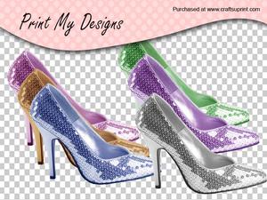 Ladies Sequin Shoes