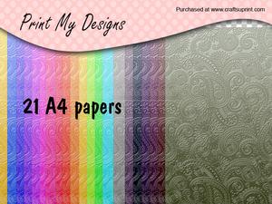 21 Paisley A4 Backgrounds