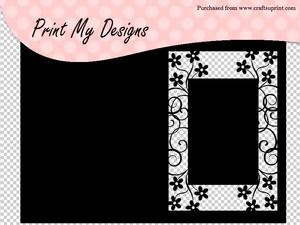 Floral Edge Frame Card