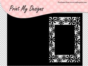 Floral Frame Card Craft Robo File