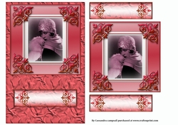 vintage Elegant Lady Quick card