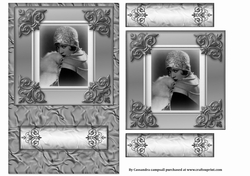vintage Elegant Lady Quick card