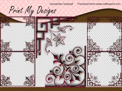 Decorative frames 8x8 300dpi png files cu4cu ok
