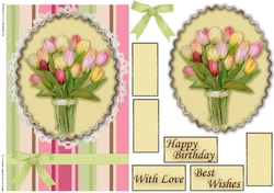 Birthday Floral Quick card