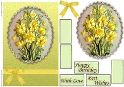 Birthday Floral Quick card