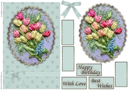 Birthday Floral Quick card