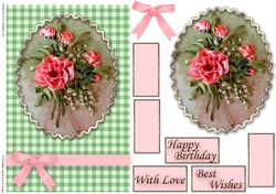 Birthday Floral Quick card