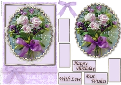 Birthday Floral Quick card