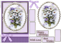 Birthday Floral Quick card