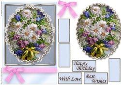 Birthday Floral Quick card