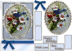 Birthday Floral Quick card
