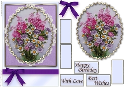 Birthday Floral Quick card