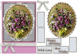 Birthday Floral Quick card