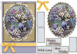 Birthday Floral Quick card