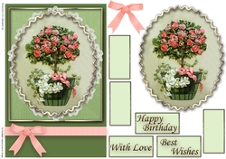 Birthday Floral Quick card