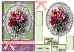 Birthday Floral Quick card