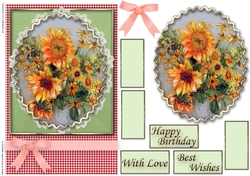 Birthday Floral Quick card