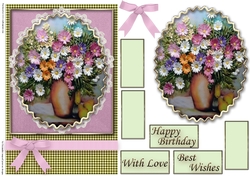 Birthday Floral Quick card