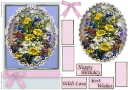 Birthday Floral Quick card