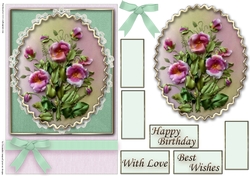 Birthday Floral Quick card