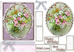 Birthday Floral Quick card