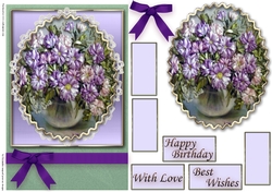 Birthday Floral Quick card
