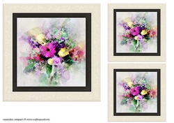 water color Toppers collection - flowers