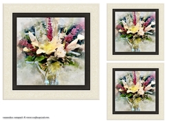 water color Toppers collection - flowers